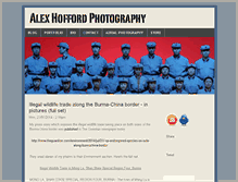 Tablet Screenshot of alexhofford.com